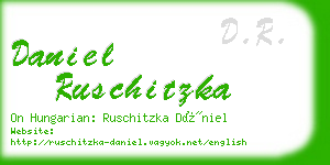 daniel ruschitzka business card